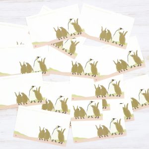 message card／キングペンギンコロニーの一角