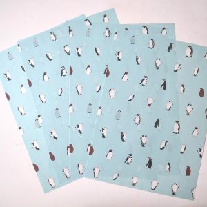 ペンギン18種のデザインペーパーです。